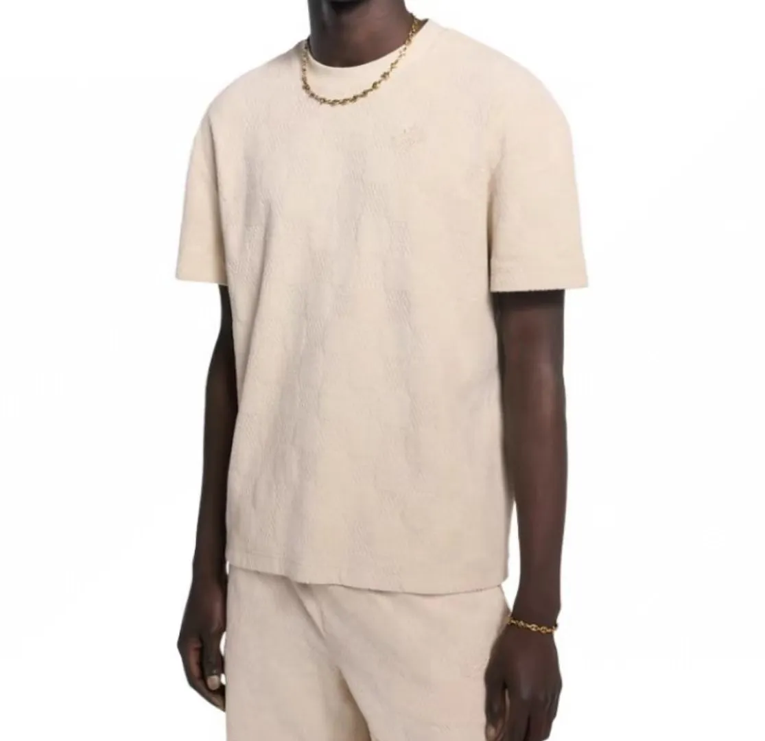 Louis Vuitton/Louis Vuitton checkerboard drawstring terry shorts